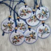 Decorațiune de brad din lut - vrăbiuțe