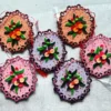 Mărțișoare panseluțe din hârtie quilling pe lemn